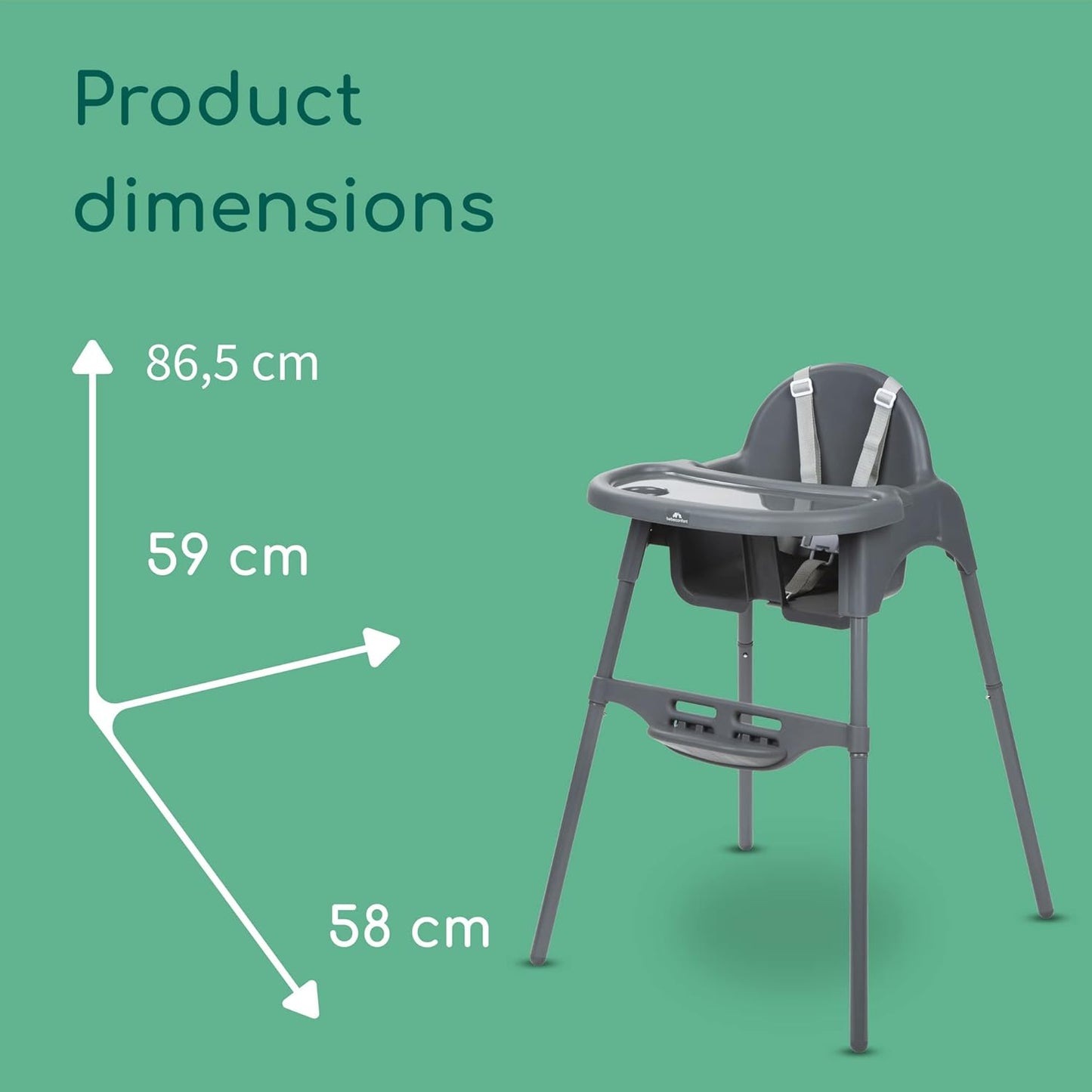 2-In-1 Adjustable Baby High Chair