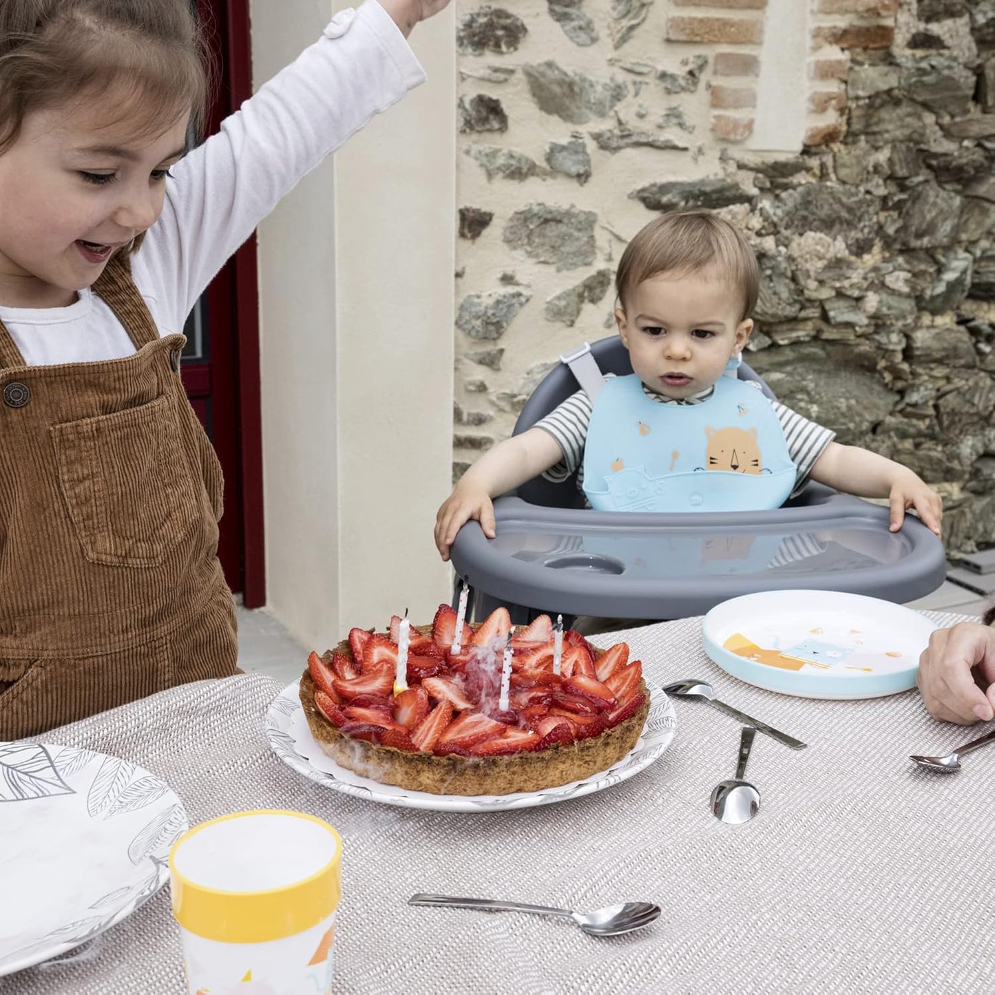 2-In-1 Adjustable Baby High Chair